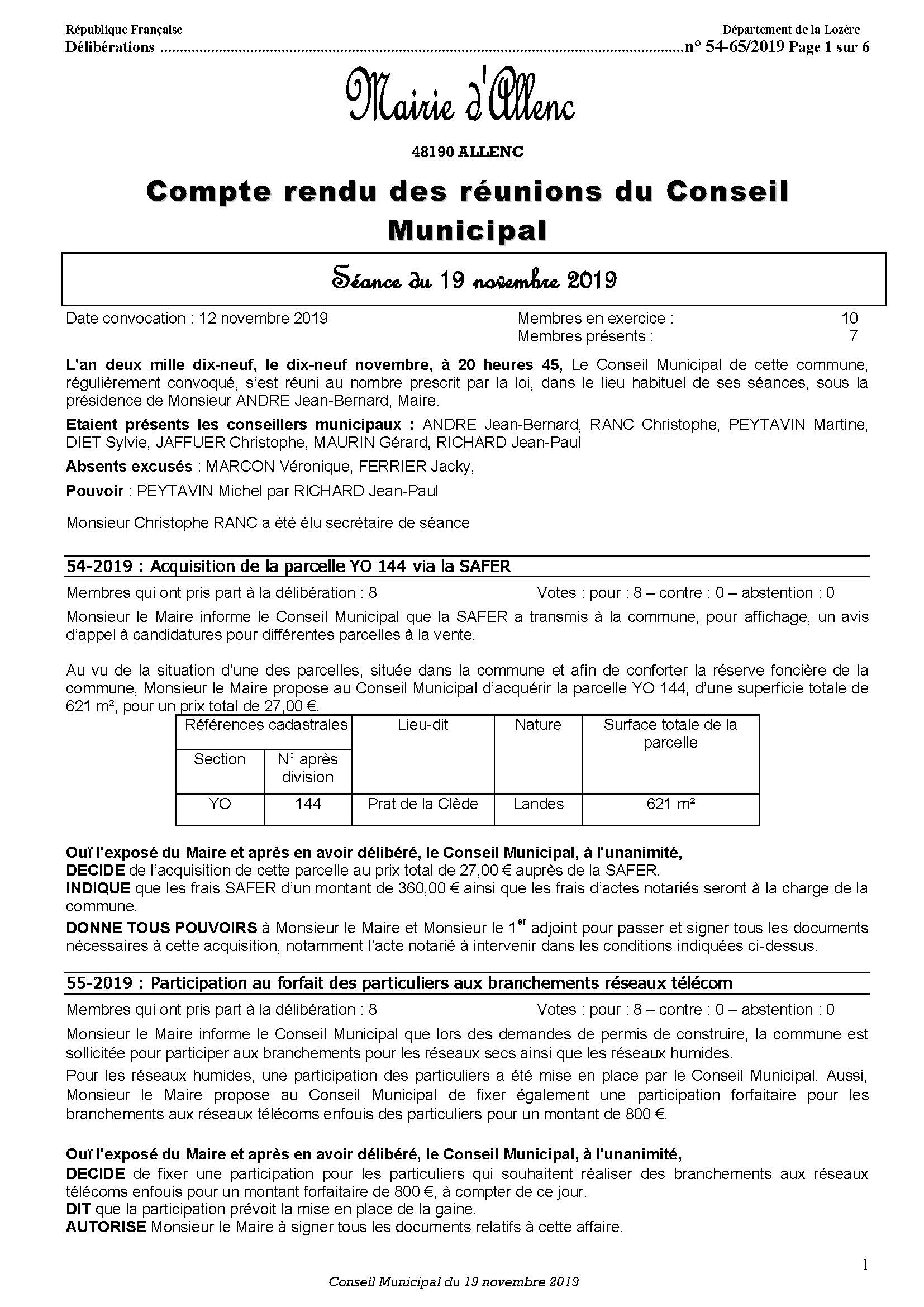 CR 2019 11 19 Page 1